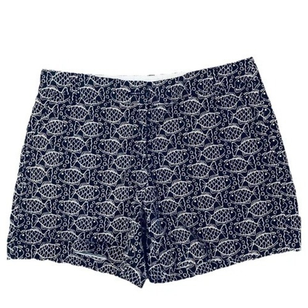 Crown‎ And Ivy Shorts Size 8 Navy/white Fish Pockets
